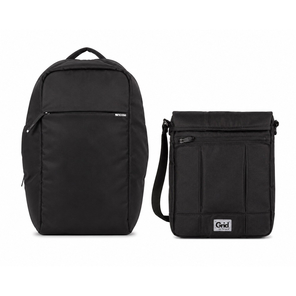 Incase Compass Backpack Targus Grid 12" Laptop Sleeve Bundle Black
